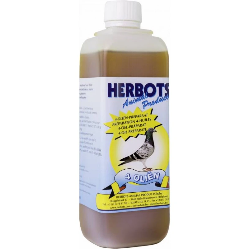 4 Huiles (huile De Germes De Blé, De Foie De Morue, D'ail Et De Tounesol) 500ml - Herbots 3 4 Huiles (huile De Germes De Blé, De Foie De Morue, D'ail Et De Tounesol) 500ml - Herbots