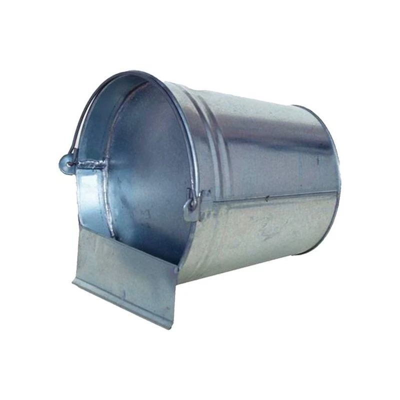 Abreuvoir Seau Couché Galvanisé Medium 3 Abreuvoir Seau Couché Galvanisé Medium