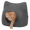 Abri Cat 38x35x37cm Anthracite - Trixie -Promos Vivariux Magasin abri cat 38x35x37cm anthracite trixie 36318 trixie abri catsoft edition en feutre polyester forme stable coussin avec couverture