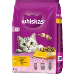 Adult 1+ Délicieuses Croquettes Fourrées Au Poulet 7kg - Whiskas