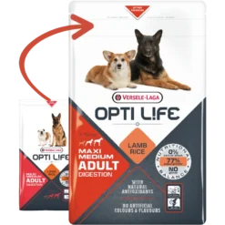 Adult Digestion Medium & Maxi - Chiens Grands & Moyens - Agneau 12,5kg - Opti Life