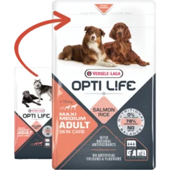 Adult Skin Care Medium & Maxi - Chiens Grands & Moyens - Saumon 12,5kg - Opti Life