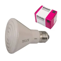 Ampoule Chauffante Infrarouge 100W - Elstein -Promos Vivariux Magasin ampoule chauffante infrarouge 100w elstein 14582 elstein ampoule a rayonnement infrarouge en ceramique le filament est noye dans 2