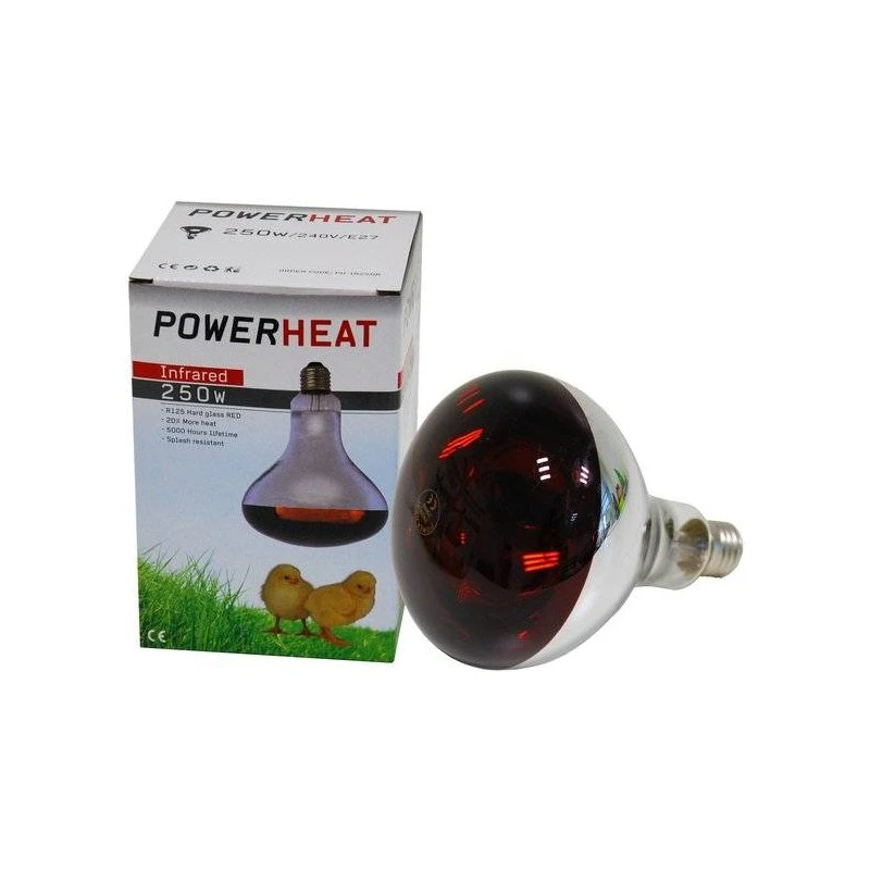 Ampoule Infrarouge R125 250W Rouge - Powerheat 3 Ampoule Infrarouge R125 250W Rouge - Powerheat