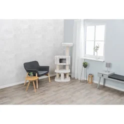 Arbre à Chat Nelli 58x58x140cm - Trixie -Promos Vivariux Magasin arbre a chat nelli 58x58x140cm trixie 44449 trixie arbre a chat nelli en jute 4 mm peluche a poils longs polyester 310 g m maiso 1