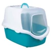 Bac à Litière Vico Open Top, Avec Couvercle 40x40x56cm Turquoise/Blanc - Trixie -Promos Vivariux Magasin bac a litiere vico open top avec couvercle 40x40x56cm turquoise blanc trixie 40345 trixie bac a litiere vico open top avec couve