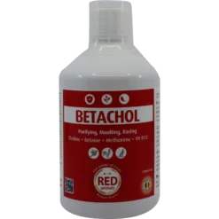 Betachol (couleur Rouge Avec B-vitamines, Foie, Plumage) 500ml - Red Animals