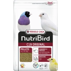 C19 Original Granulés Extrudés - Aliment D'élevage Pour Canaris, Oiseaux Exotiques Et Indigènes 3kg - Nutribird