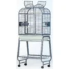 Cage Chromée Pour Perruches Avec Pied - Parma -Promos Vivariux Magasin cage chromee pour perruches avec pied parma 15551 kinlys dimensions 68 x 51x 154 cm livree avec 2 perchoirs et 3 mangeoires supp