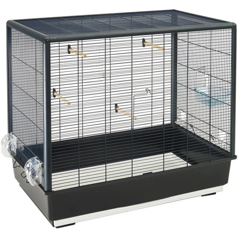 Cage Primo 60 Noir 80x50x70cm - Savic 3 Cage Primo 60 Noir 80x50x70cm - Savic