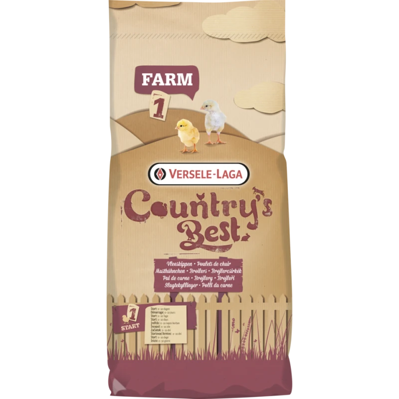Country's Best FARM 1 Mash 20kg - Farine De Démarrage Les 10 Premiers Jours, Avec Coccidiostatique 3 Country's Best FARM 1 Mash 20kg - Farine De Démarrage Les 10 Premiers Jours, Avec Coccidiostatique