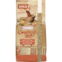 Country's Best GOLD 4 MINI Mix 20kg - Mélange De Céréales Avec Granulé De Ponte 2 Mm, Poules Naines