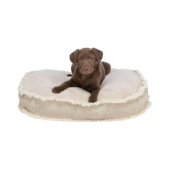 Coussin Boho 80x65cm Beige - Trixie -Promos Vivariux Magasin coussin boho 80x65cm beige trixie 38217 trixie soft edition en tissu peluche housse en coton jute polyester rembourrage en fibre 1