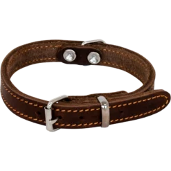 Cuir Gras Collier Brun-10mmx25cm/tour De Cou 17-20cm - Jack And Vanilla