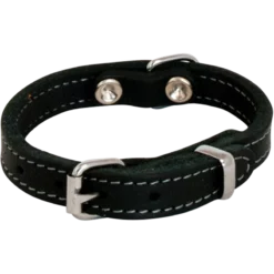 Cuir Gras Collier Noir-30mmx60cm/tour De Cou 46-53cm - Jack And Vanilla