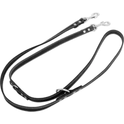 Cuir Gras Laisse De Dressage Noir-18mmx200cm - Jack And Vanilla