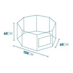 Enclos Chiots Avec Porte Et Crochets Noir 150x60x60cm - Duvo+ -Promos Vivariux Magasin enclos chiots avec porte et crochets noir 150x60x60cm duvo 470300 duvo specifications durable montage rapide et facile avec port 4