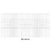Façade De Cage En Métal 80x40cm - Fauna -Promos Vivariux Magasin facade de cage en metal 80x40cm fauna 14646 fauna birdproducts facade de cage chromee pour la construction de batteries pour bec