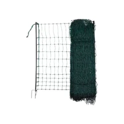 Filet Volaille électrifiable Vert 25mx106cm/9piquets Double Pointe