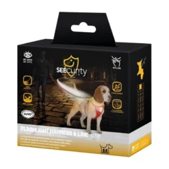 Flashlight Harnais Avec Laisse M-120x45-55cm/19mm - Duvo+ -Promos Vivariux Magasin flashlight harnais avec laisse m 120x45 55cm 19mm duvo 11806 duvo specifications lumiere led 3 options sur la poitrine laisse qu 3