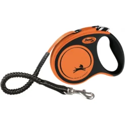 Flexi XTREME Laisse Sangle Orange Noir M/5m - Flexi