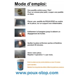 Fumigène Anti-Poux - 3 Pastilles - Poux-Stop 15 Fumigène Anti-Poux - 3 Pastilles - Poux-Stop -Promos Vivariux Magasin fumigene anti poux 3 pastilles poux stop poux stop poux stop poux stop est une fumigene possedant un double effet pour ameliorer 5