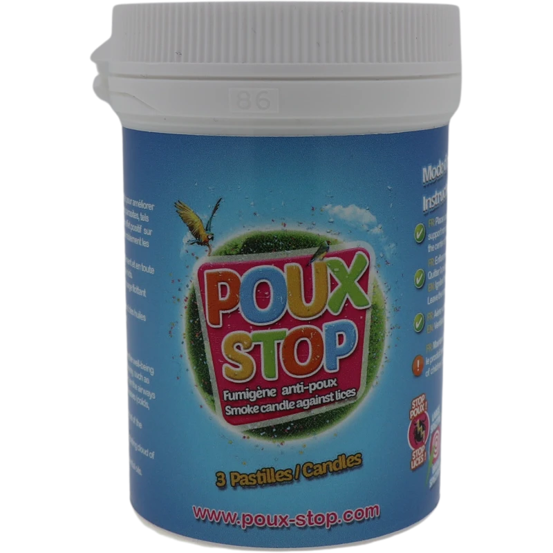 Fumigène Anti-Poux - 3 Pastilles - Poux-Stop 3 Fumigène Anti-Poux - 3 Pastilles - Poux-Stop