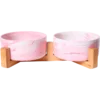 Gamelle Double En Céramique Rose Marbré Avec Support En Bambou 2x850ml - Animal Boulevard 1 Gamelle Double En Céramique Rose Marbré Avec Support En Bambou 2x850ml - Animal Boulevard -Promos Vivariux Magasin gamelle double en ceramique rose marbre avec support en bambou 2x850ml animal boulevard ab65037 animal boulevard gamelle double
