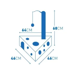 Grattoir Felix Anthracite 46x46x68cm - Duvo+ -Promos Vivariux Magasin grattoir felix anthracite 46x46x68cm duvo 802 871 duvo specifications case inferieure avec ouvertures rondes poteau revetu de si 1