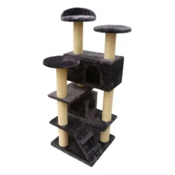 Grattoir New-York Gris Foncé 50x50x130cm - Duvo+