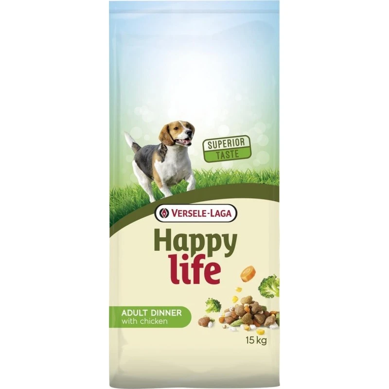 Happy Life Adult Chicken Dinner 15kg - Repas Varié à Base De Poulet - Chiens Adultes Vitaux 3 Happy Life Adult Chicken Dinner 15kg - Repas Varié à Base De Poulet - Chiens Adultes Vitaux