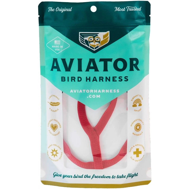 Harnais Pour Perroquet AVIATOR Small Rouge 3 Harnais Pour Perroquet AVIATOR Small Rouge