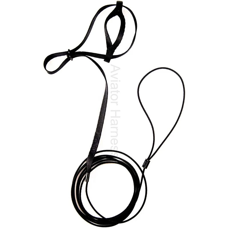 Harnais Pour Perroquet AVIATOR X-Large Noir 4 Harnais Pour Perroquet AVIATOR X-Large Noir – Image 2