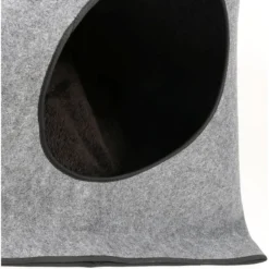 Hellen Maison De Chats Anthracite 80x80x75cm - Ebi -Promos Vivariux Magasin hellen maison de chats anthracite 80x80x75cm ebi 434 465189 ebi specifications maison en feutre de qualite superieure 3 mm finie 2