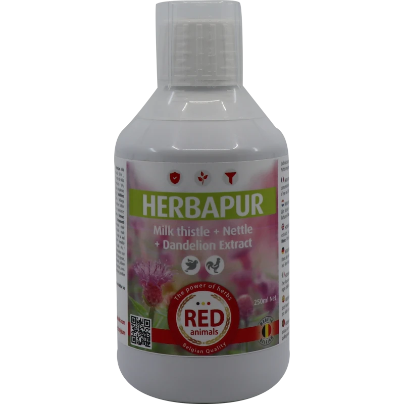 Herbapur, Extraits De Chardon-marie, Pissenlit Et Ortie 250ml - Red Animals 3 Herbapur, Extraits De Chardon-marie, Pissenlit Et Ortie 250ml - Red Animals