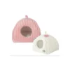 Igloo Ouate Naomi XL/Beige - Zolux -Promos Vivariux Magasin igloo ouate naomi xl beige zolux 500 134bei zolux igloo ouate naomiigloo ouatine porte ronde et coussin amovible nouvelle taille