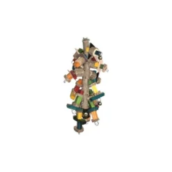 Jouet Jumbo Macaw 2 En Bois Avec Chaine Ara 79cm