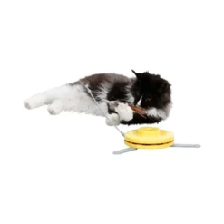Jouet Pour Chat 2en1 70cm - Kerbl -Promos Vivariux Magasin jouet pour chat 2en1 70cm kerbl kbl81666 kerbl jouet pour chat 2 en 1 catch the tailfeather deux possibilites de jeu aux choix b 3