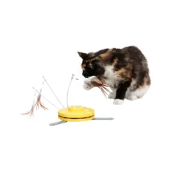 Jouet Pour Chat 2en1 70cm - Kerbl -Promos Vivariux Magasin jouet pour chat 2en1 70cm kerbl kbl81666 kerbl jouet pour chat 2 en 1 catch the tailfeather deux possibilites de jeu aux choix b 4