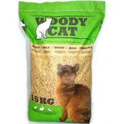 Litière Pour Chats 25L/15kg - Woody Cat