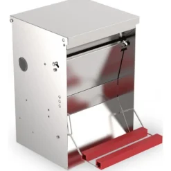 Mangeoire Automatique Galvanisée 6kg/25x37x38cm - Duvo+