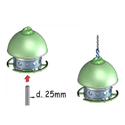 Mangeoire Extérieure Space GARDEN - Modèle Maron - S.T.A. Soluzioni -Promos Vivariux Magasin mangeoire exterieure space garden modele maron sta soluzioni m057marrone sta soluzioni space garden est une mangeoire exterieure 2