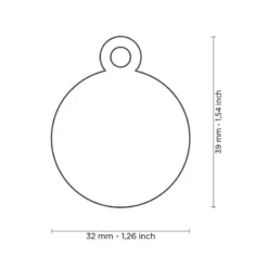 Médaille Basic Cercle Grand Laiton Chromé -Promos Vivariux Magasin medaille basic cercle grand laiton chrome mfb16 my family 1