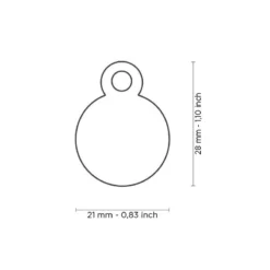 Médaille Basic Cercle Petit Laiton Chromé -Promos Vivariux Magasin medaille basic cercle petit laiton chrome mfb11 my family 1