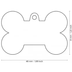 Médaille Basic Os XL Aluminium Rouge -Promos Vivariux Magasin medaille basic os xl aluminium rouge mfxl02 my family 1