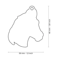 Médaille Cheval Noir -Promos Vivariux Magasin medaille cheval noir z018 my family 1