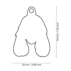 Médaille Chien Cocker Blanc Et Orange -Promos Vivariux Magasin medaille chien cocker blanc et orange mf12whitebrown my family 1