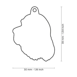 Médaille Chien Setter Gordon -Promos Vivariux Magasin medaille chien setter gordon mf102 my family 1