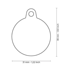 Médaille Gomme Cercle Aluminium Noir/Bleu -Promos Vivariux Magasin medaille gomme cercle aluminium noir bleu hta04bluemp my family 1