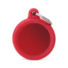 Médaille Gomme Cercle Aluminium Rouge/Rouge -Promos Vivariux Magasin medaille gomme cercle aluminium rouge rouge hta04red my family
